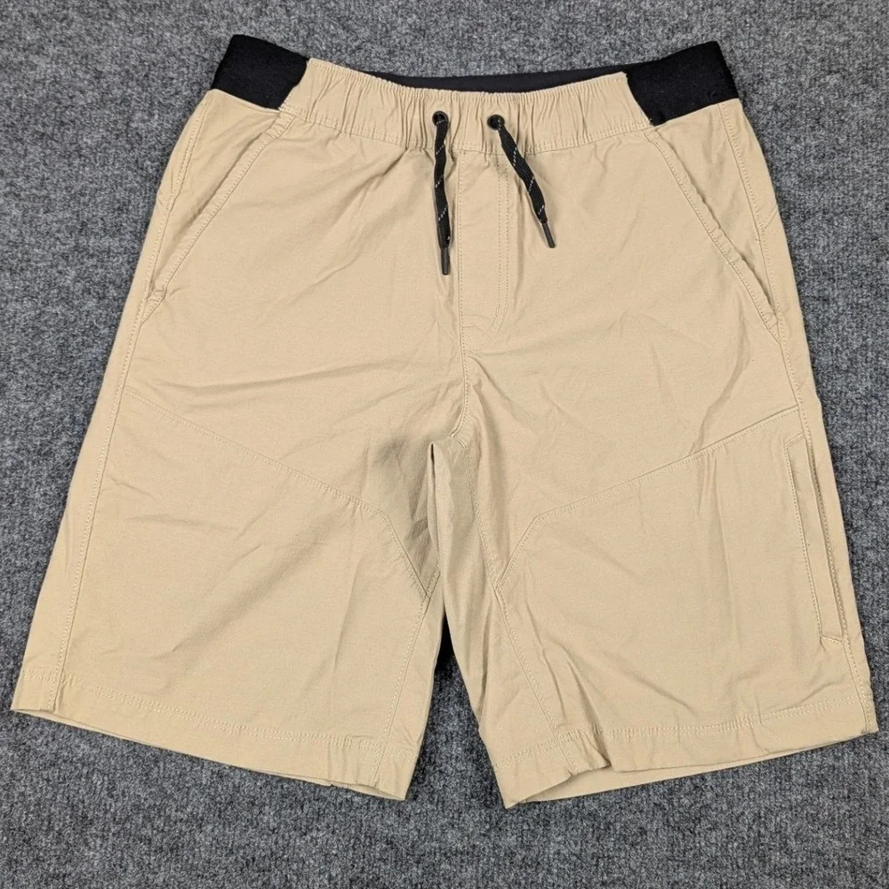 Eddie Bauer Travex Mens Khaki Tan Stretch Hiking‎ Shorts Mens Small 11007042
